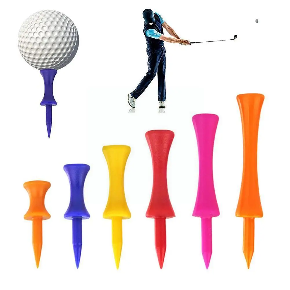 

50pcs/pack Golf Tees Step Down Golf Plastic Tees Golf Tee Best For All Over Sized Drivers I9p5