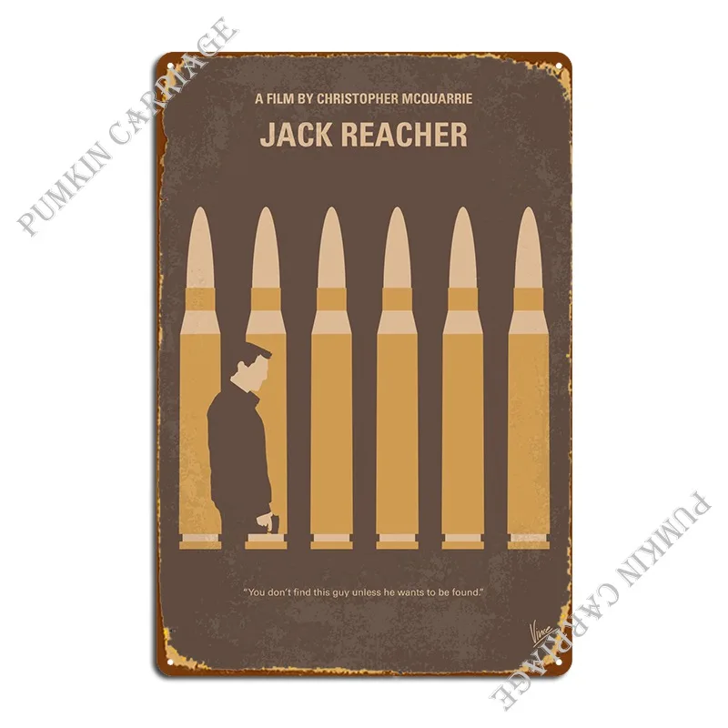 

No1176 Jack Reacher металлическая фотография стены гаража гостиной оловянный знак постер