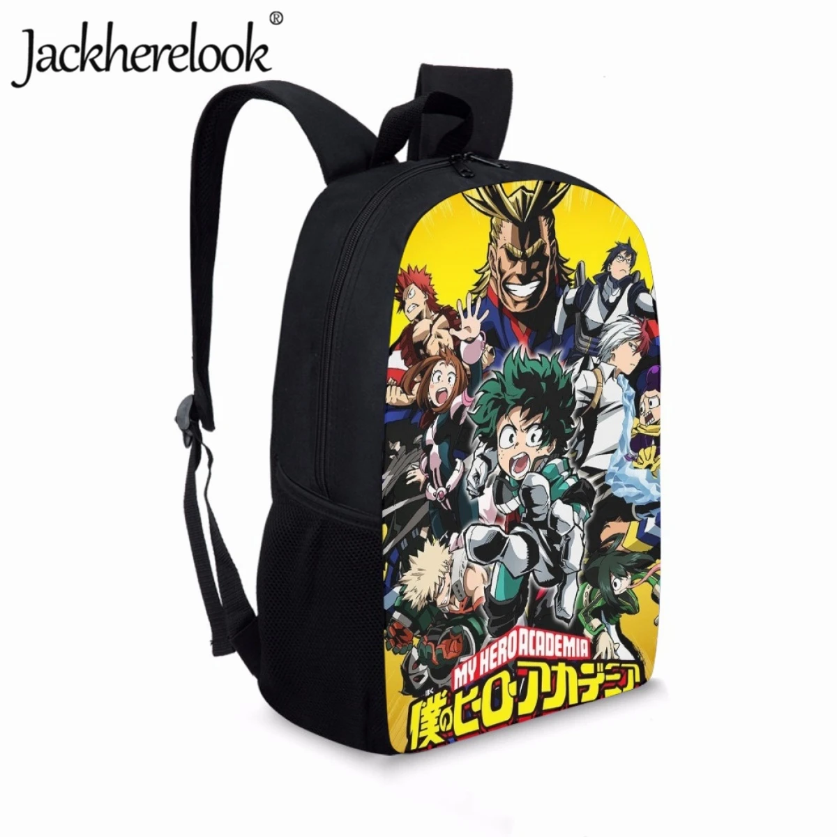 Jackherelook Children's School Bags Animation My Hero Academia Book Bags Leisure Travel Backpack Teenagers Boys Girls Knapsack