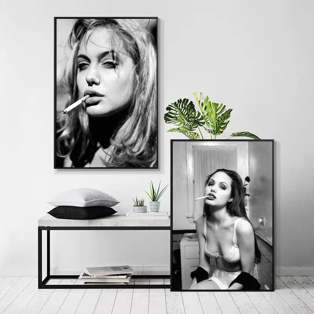 Angelina Jolie Movie Sticky Posters Vintage Room Home Bar Cafe Decor Wall