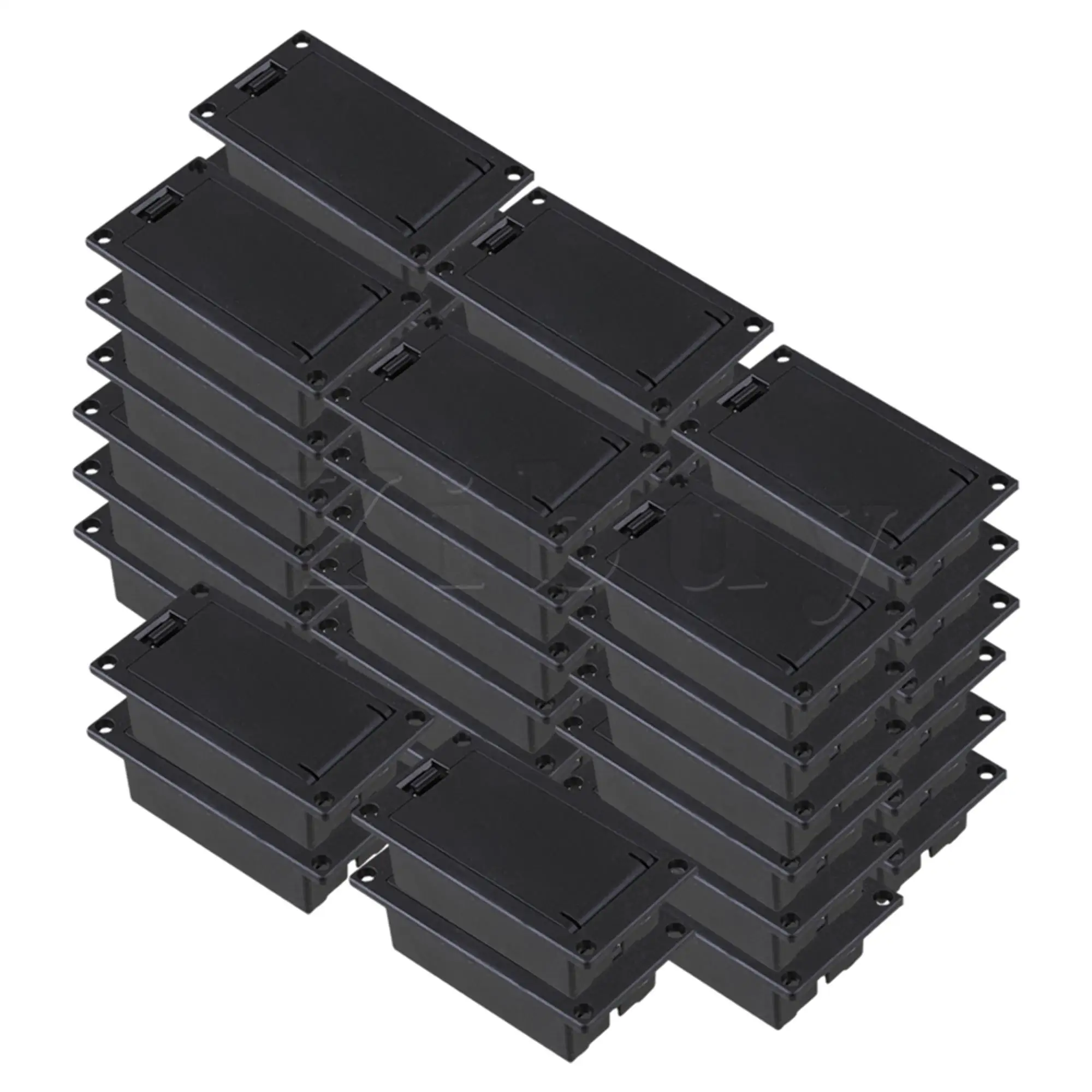 

Yibuy 40Pcs Black Plastic Pickup Power Box Holder Case for Guitar Bass Part