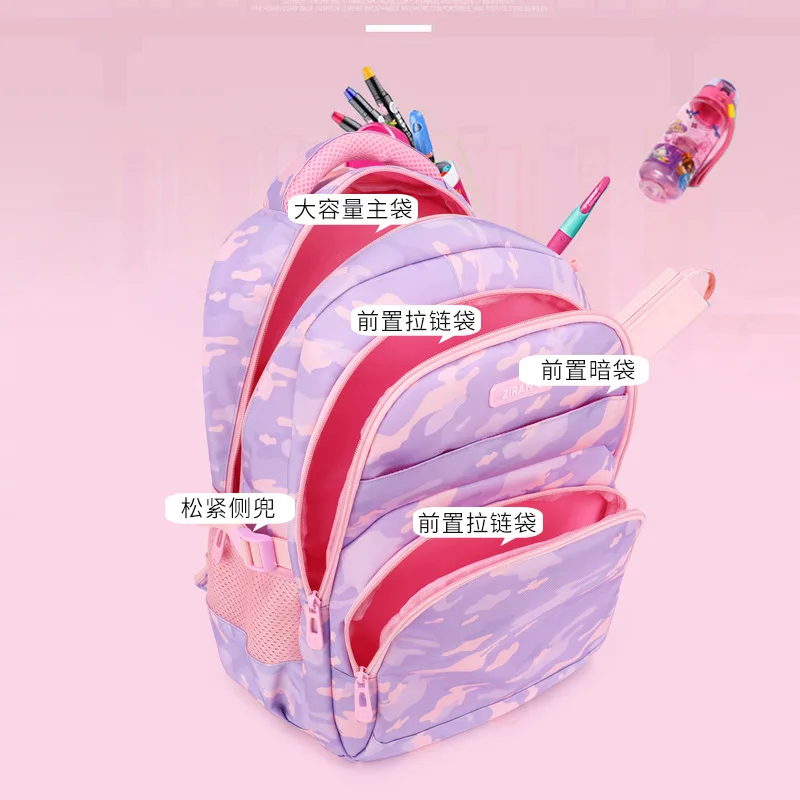 Brand kids Trolley School Backpack For Children Wheeled Luggage Bags For grils Kids Wheel Schoolbag Student Detachable Backpacks