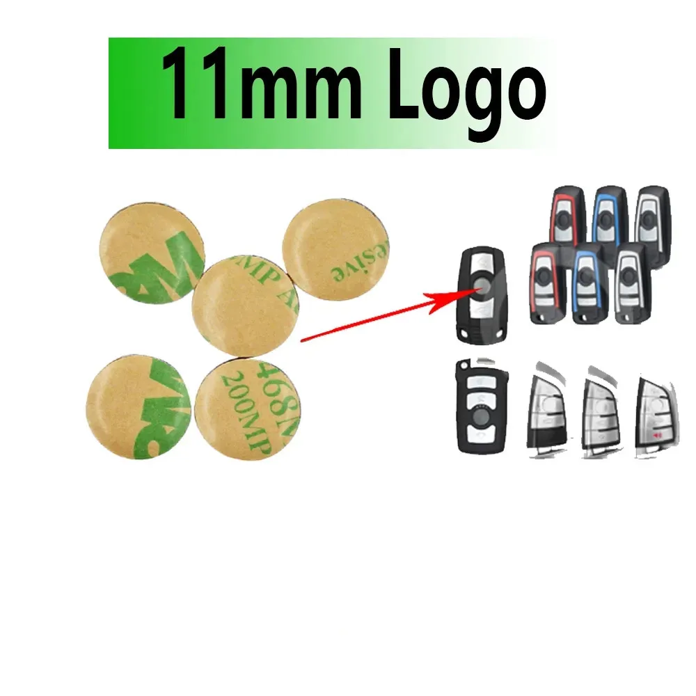 

10/20PCS X 11mm Remote Key Badge Emblem Logo Replacement for BMW 3 Series 5 Series 7 Series Z4 X3 X4 X5 X6 Car Key Logo
