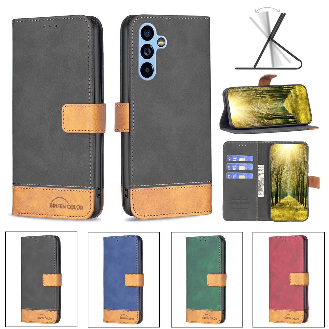 

Full Protect Case for Galaxy A34 A54 A14 A23E A04 M53 M33 M23 A73 A13 A53 A33 A22 A72 A52 A42 A32 A12 Flip Leather Wallet Cover