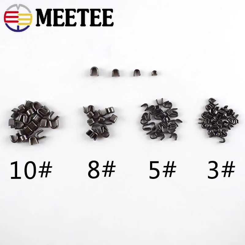 Фото Латунная U-образная застежка-молния, 50 г, для 3 #5 #8 #10 #, для металлических молний из нейлоновой смолы, аксессуар для ремонта скобяные изделия №3