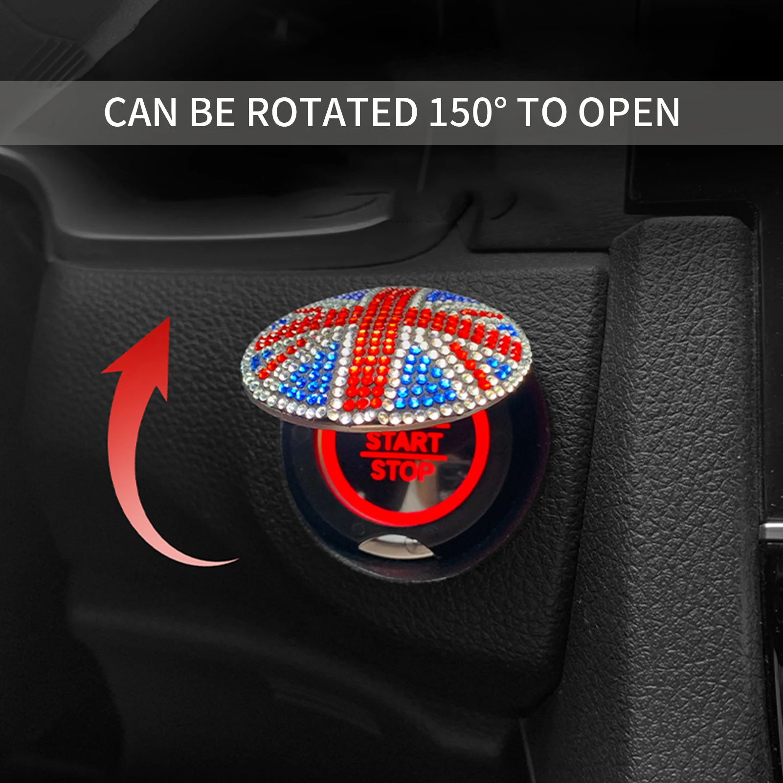 Алмазные подставки Union Jack с флагом Союза универсальные британским для автомобиля