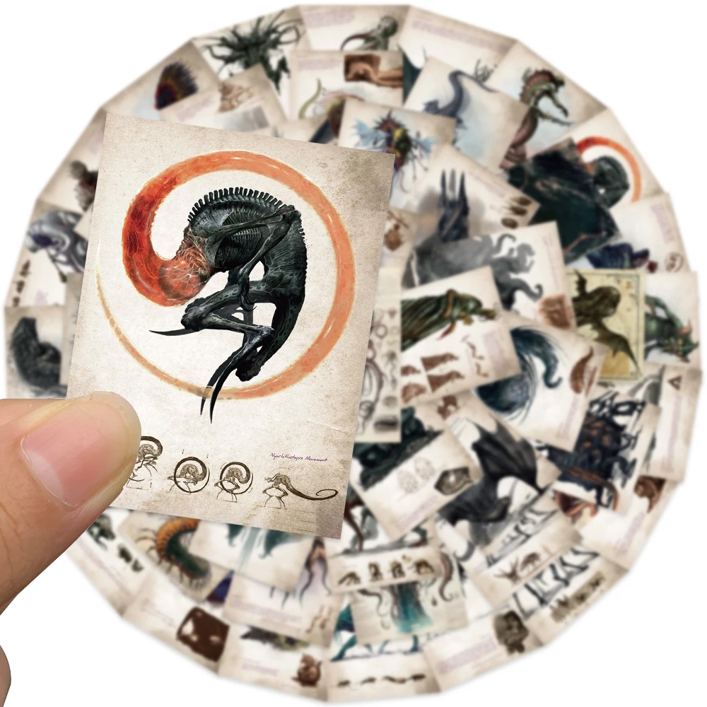 50 шт. Ктулху мифический монстр наклейки мультяшные игрушки для ноутбука