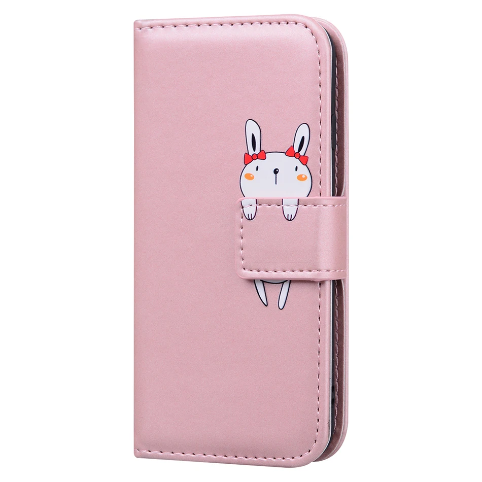 Cute Cartoon Book Case For Samsung Galaxy A53 S7 Edge S8 S9 S10 S10E S20 FE S21 Plus S22 S23 Ultra Note 20 Ultra Cover Coque