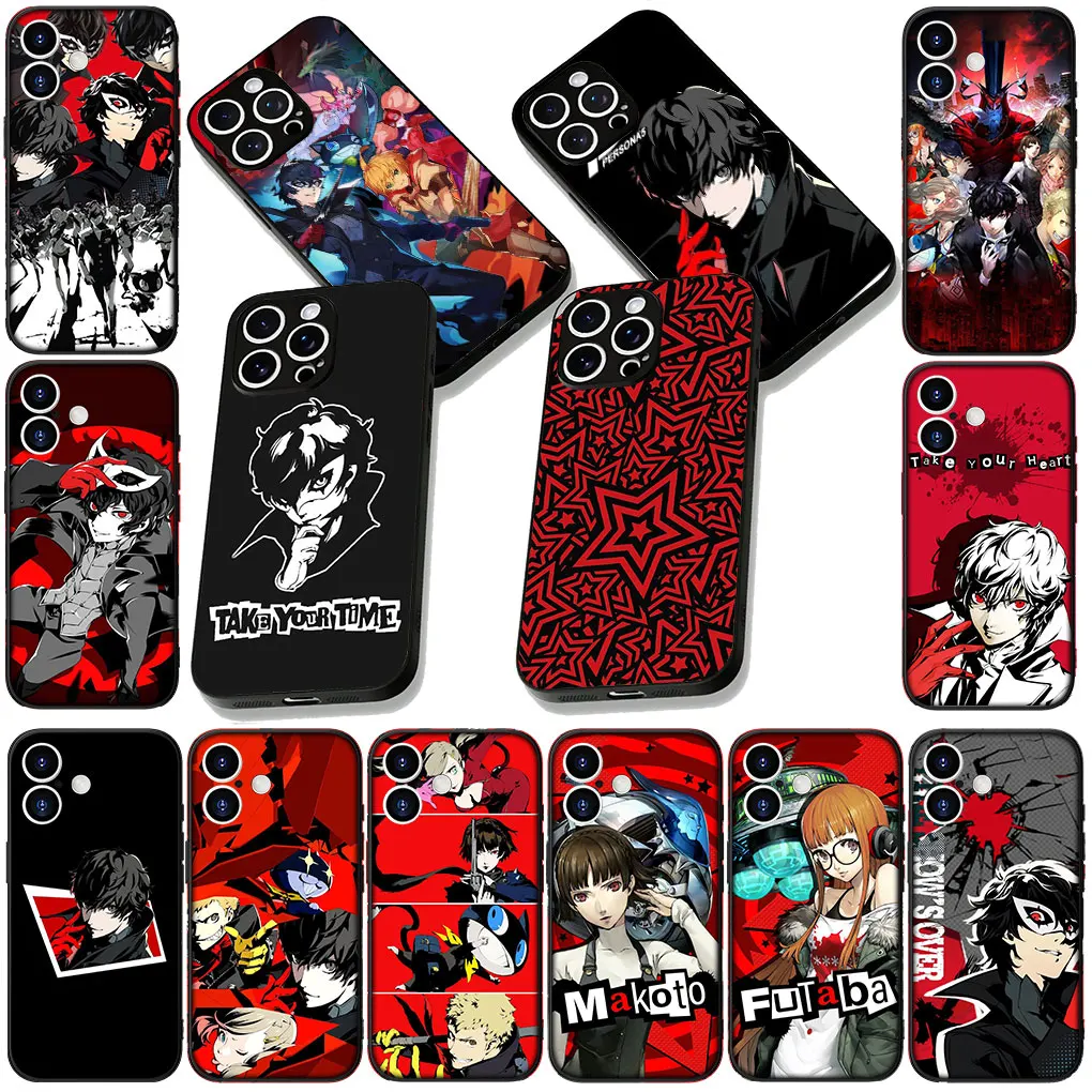 Фото P5s P-Personas 5, игровой чехол для телефона Motorola Moto G05 G04 G14 G35 G34 G45 G55 G64 G75 G85 G24 G15 G54 Power Casing №2