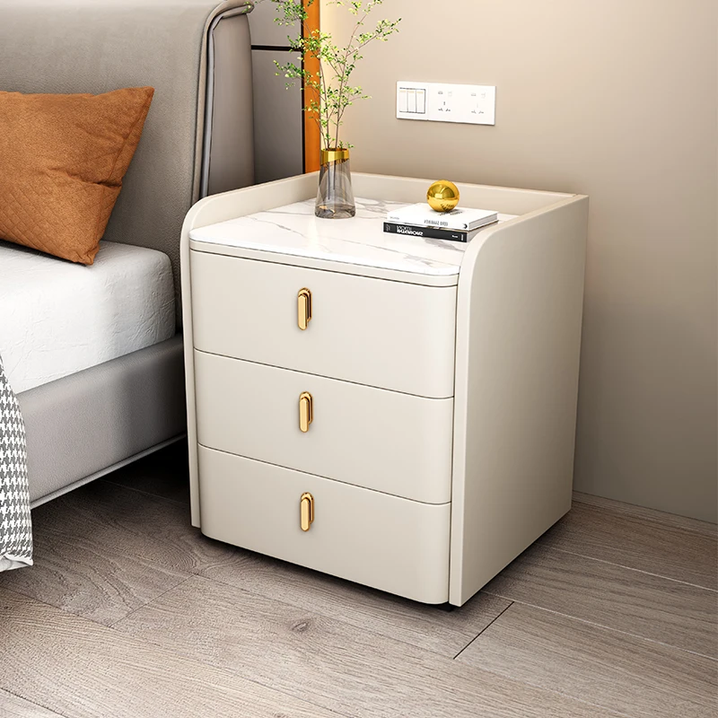 

Small Comfortable Nightstands Bedroom Luxury Modernunique Drawers Bedside Tables Office Dresser Study Comodini Furniture HY50