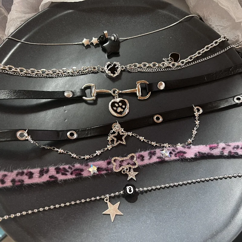 Винтажное колье-чокер с бабочкой и бантом Kpop Y2K Goth Harajuku