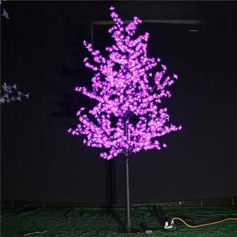 

LED colorful simulation peach blossom tree decorative lights outdoor luminous waterproof landscape festival atmosphere multifunc