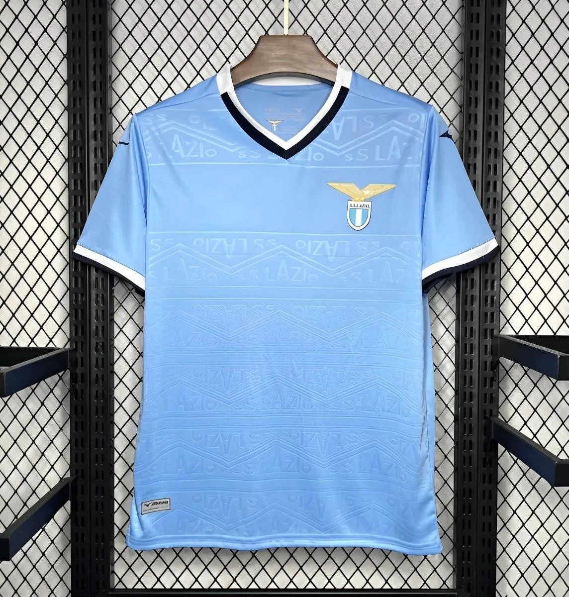 2024/25 Men's Lazio Home Blue Quick Drying Clothing Training Futbol Shirt