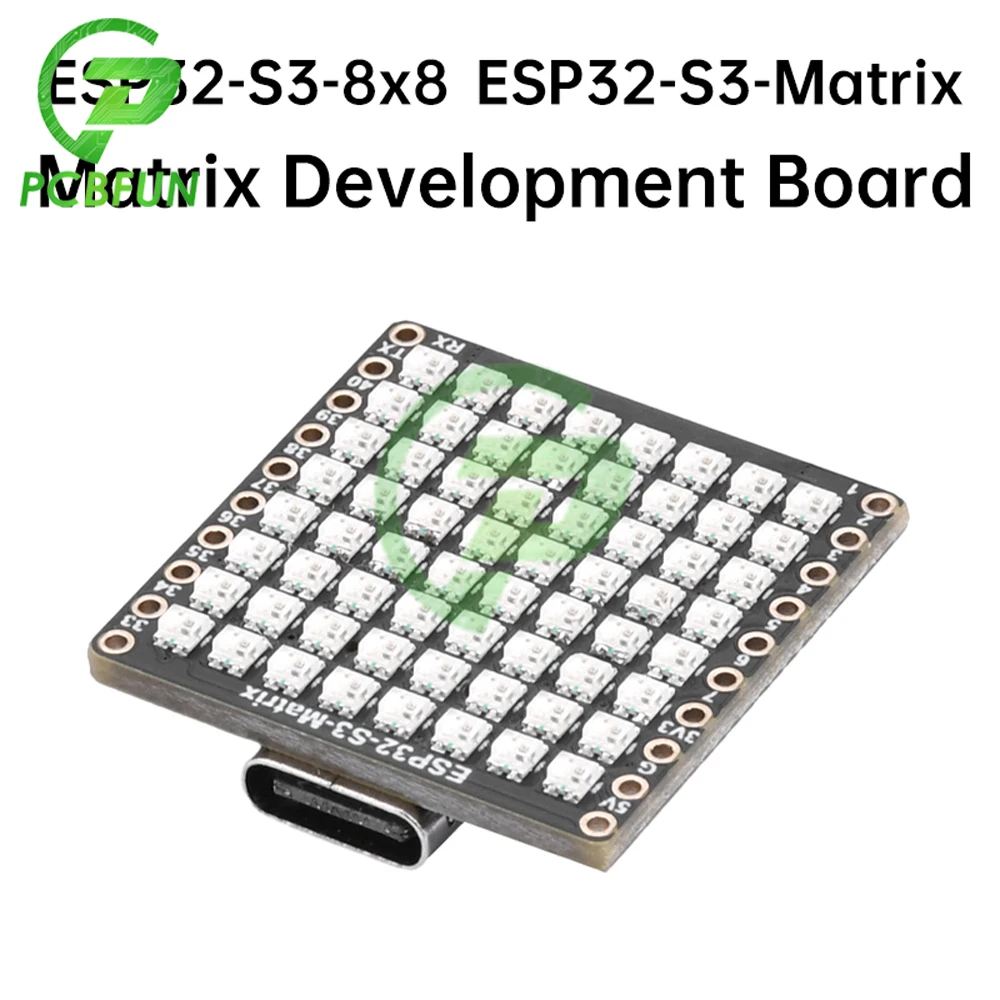 ESP32-S3 с 8x8 RGB светодиодный Matrix WIFI BT BLE 5 Mini макетная плата на основе
