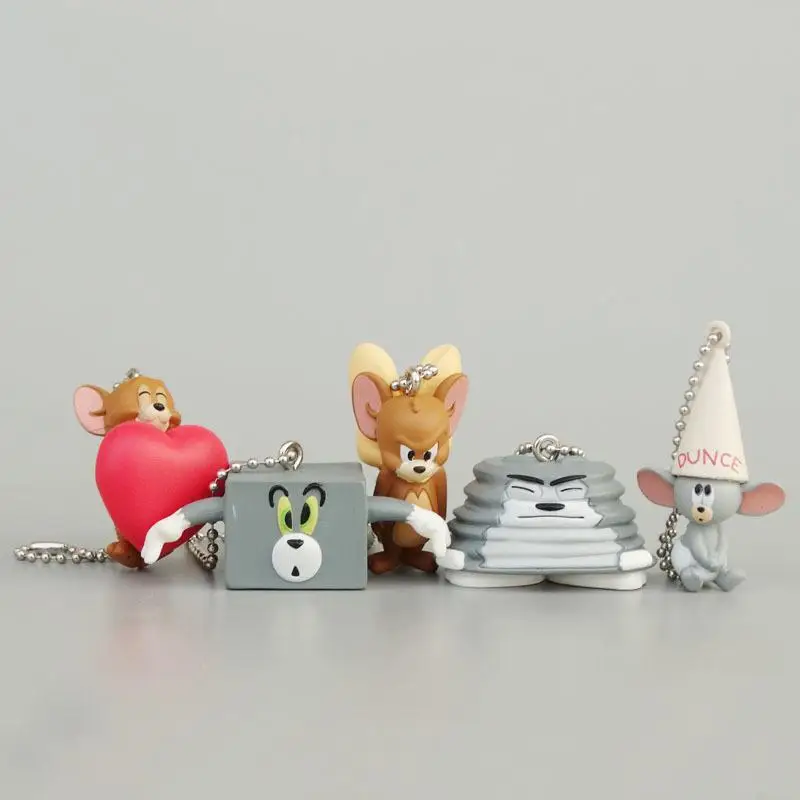 Kawaii Том и Джерри Diy аксессуары ручной работы брелок сумка Украшение Подвеска 5 шт.