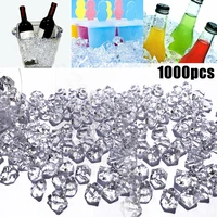 1000pcs acrylic artificial diamond crystal ice rock stone irregular fish tank decoration vase fillers for home party decoration
