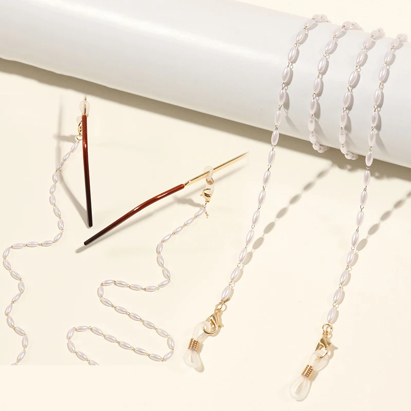 

Цепочка для солнцезащитных очков женская с жемчугом