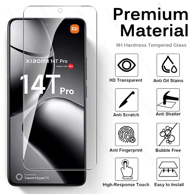 Защитное стекло для Xiaomi 14 T Pro 5G защитное 8 в 1 Xiomi Mi14T Mi 13T 12T 11T 10T 9T зеркальная пленка