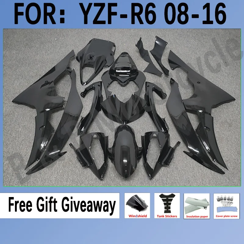 

Motorcycle full Fairing Kits For Yamaha YZF R6 2008 2009 2011 YFZ-R6 08 09 10 11 12 13 15 16 ABS Fairings Bodywork set black