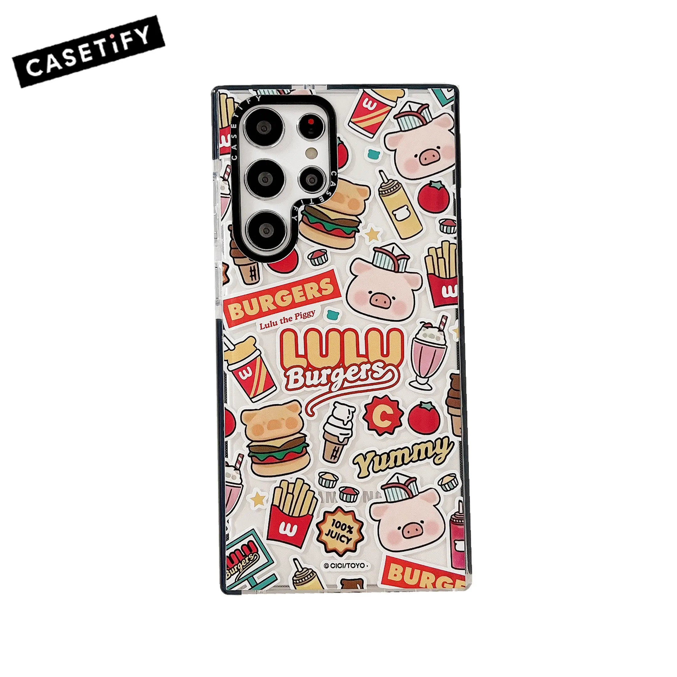 

Чехол CASETIFY Lulu Pig TPU для телефона Samsung S20 S23 S22 S21 Plus S22 ультра модный мультяшный противоударный чехол B0324