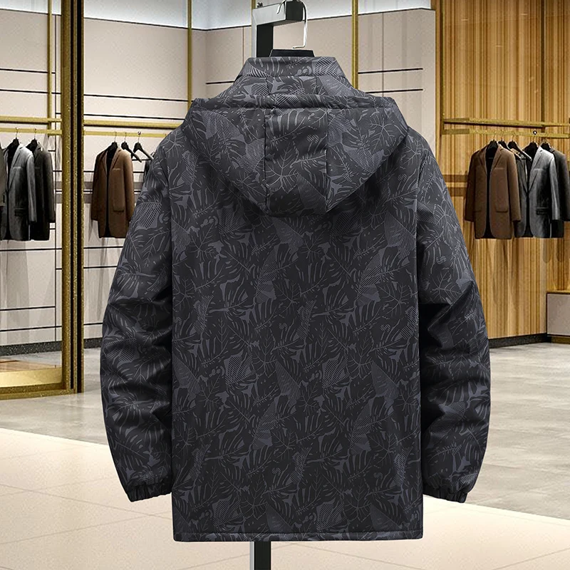 150KG New Arrival Winter Trend Cotton Padded Clothes Casual Thick Camouflage Mens Jackets Parks Plus Size 8XL 9XL10XL