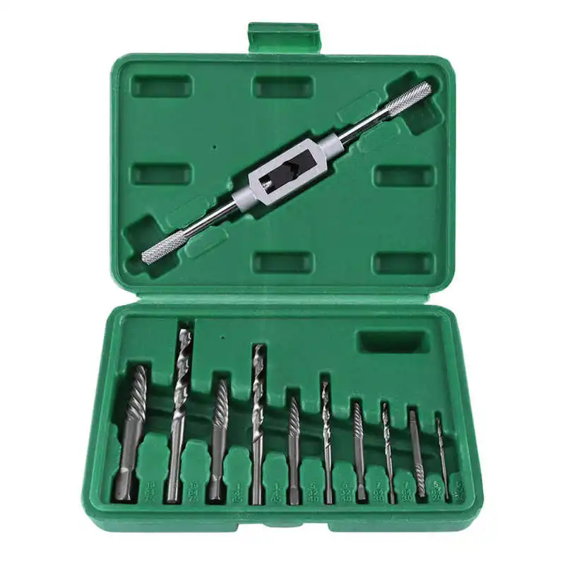 

11pcs Broken Screw Drill Bits and Extractor Set Bolts Fastners Taken Out Removal Tool Screw
