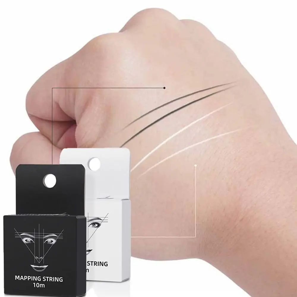 

Makeup Dyeing Linen Thread Semi Permanent Eyebrow Positioning Line Mapping Pre-ink String Tattoo Thread Pigment String