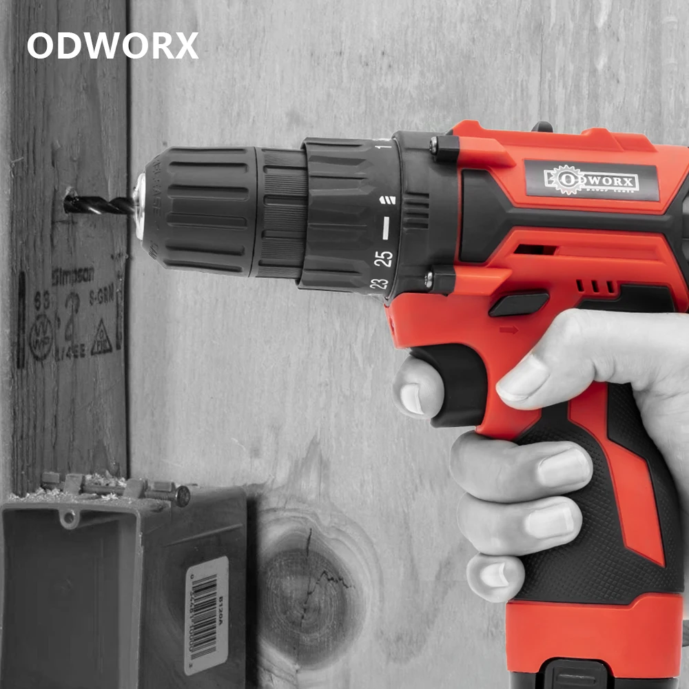  Электрический шуруповерт ODWORX18V, миниатюрный беспроводной силовой привод с литий-ионным аккумулятором постоянного тока, домашняя бесп…
