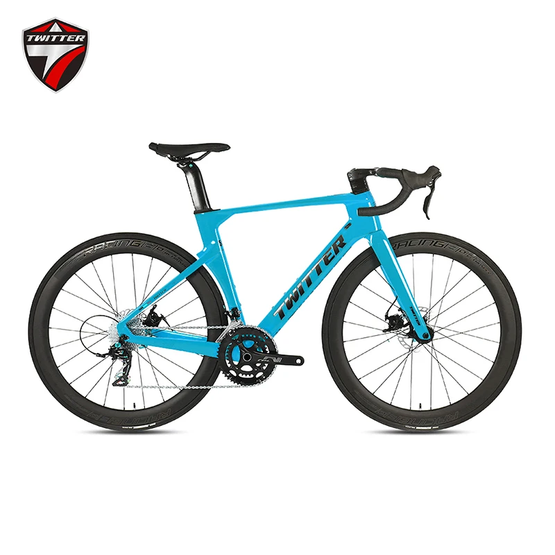 

TWITTER R10-RS-2*12S Oil Disc Brake Full Hidden Inner Routing Carbon Handle Breaking Wind Racing T800 Carbon Fiber Road Bike700C