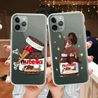 Чехол для телефона еды Nutella с забавным дизайном из мягкого прозрачного ТПУ для IPhone 13 12 11 Pro XS Max XR 6s 7 Plus Se20 tansродитель силиконовый чехол