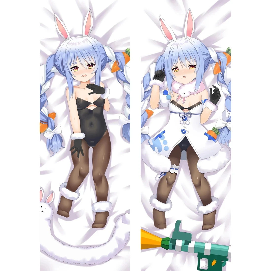 

60x180cm Anime Dakimakura Usada Pekora Pillow Case VTuber Hololive 2-sided Print Hugging Body Pillowcase Waifu Cushion Cover