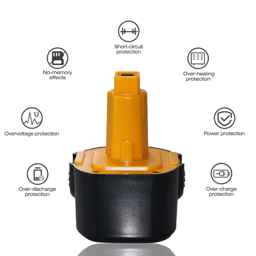 Никель-металлогидридный аккумулятор для Dewalt 9 6 V 4800mAh