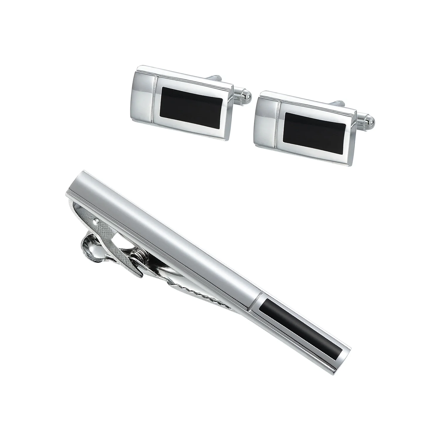 

Медные запонки для мужчин, черные и Серебряные Зажимы для галстука, роскошная бижутерия, женский подарок для гостей на свадьбу, Модный делов...