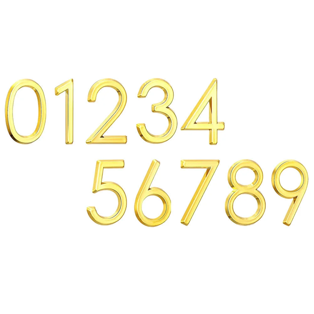 

10 Pcs Address Hotel Door Number Stickers Plate Sign House Number Stickers