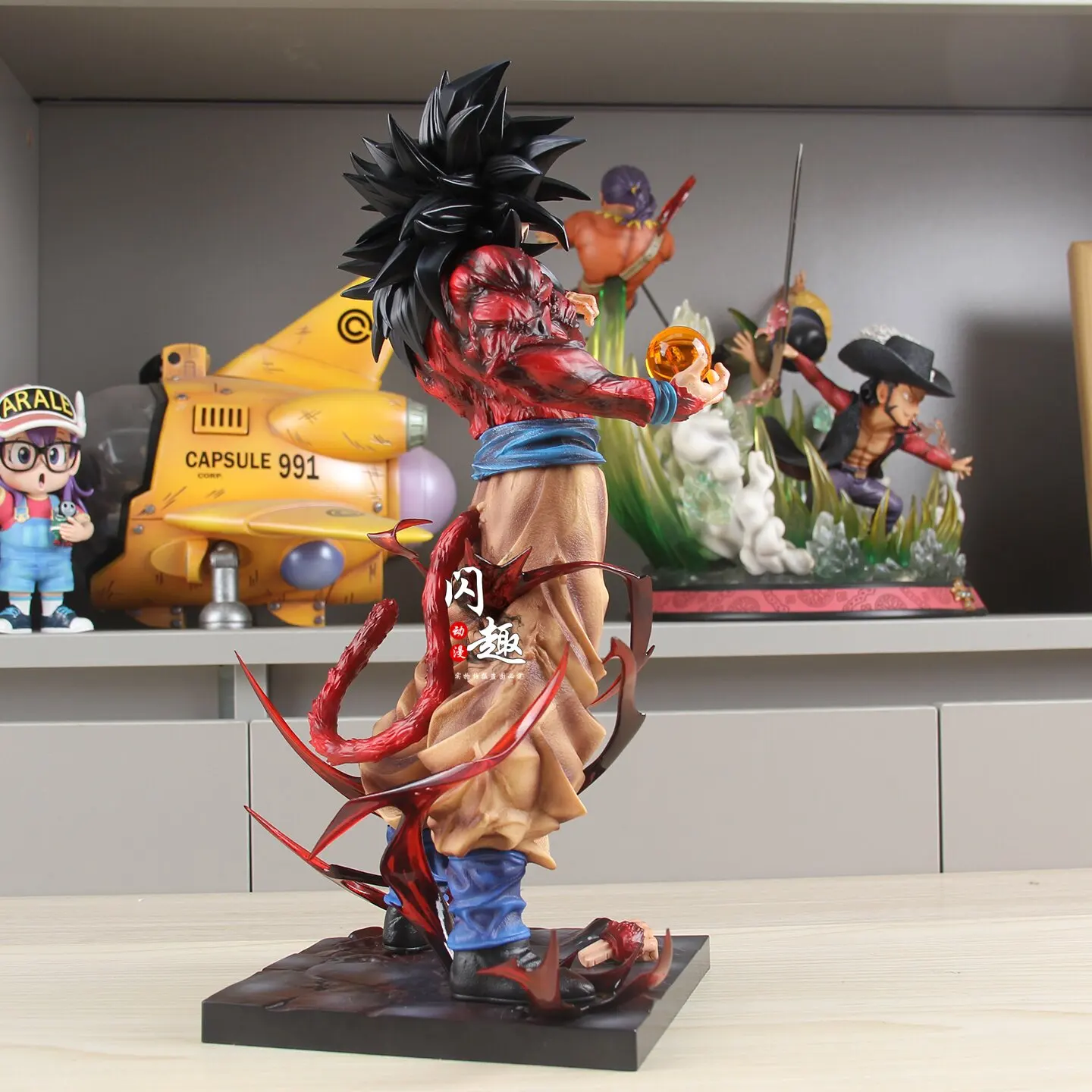 Фото Фигурка Lk Dragon Ball Super Saiyan 4 Son Goku Gk, коллекционная модель аниме, украшение для рабочего стола, подарок для любителей аниме №3