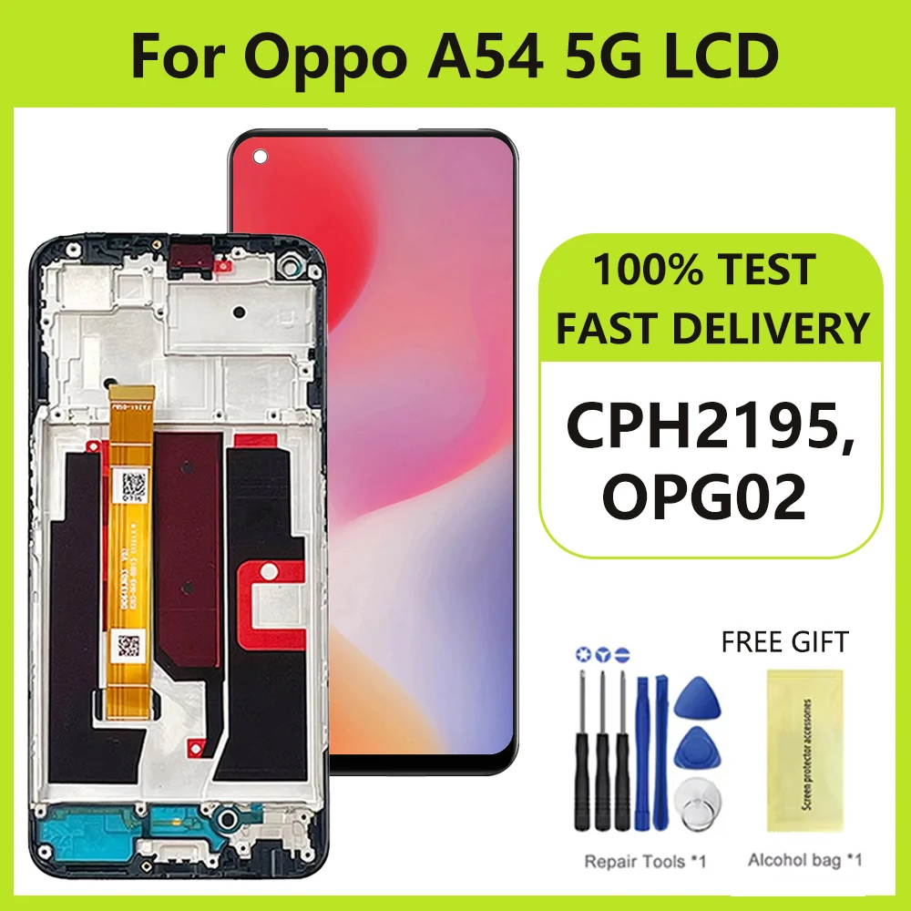 Оригинальный дисплей 6 5 дюйма для Oppo A54 5G ЖК-дисплей CPH2195 дигитайзер сенсорного