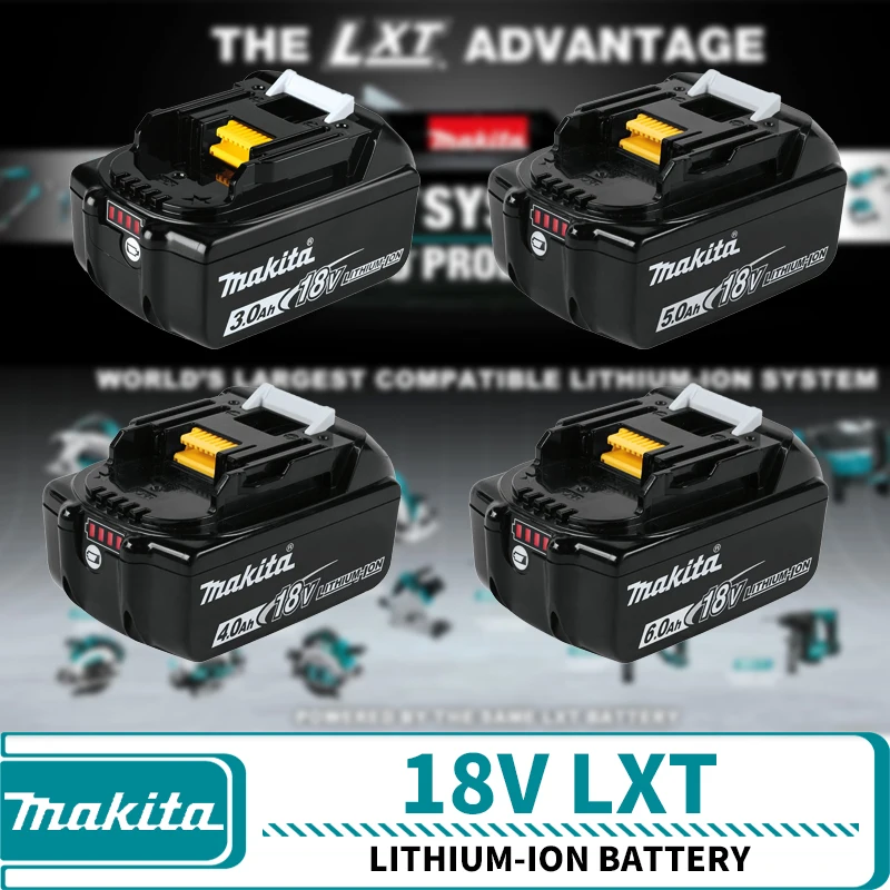 

Makita 18V LXT Lithium-Ion Battery 3AH 4AH 5AH 6AH For Lithium Battery Power Tools BL1830B BL1840B BL1850B BL1860B DC18SD DC18RC