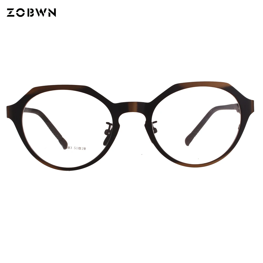 Винтажные очки для мужчин компьютерные круглые с защитой от коричневых очков