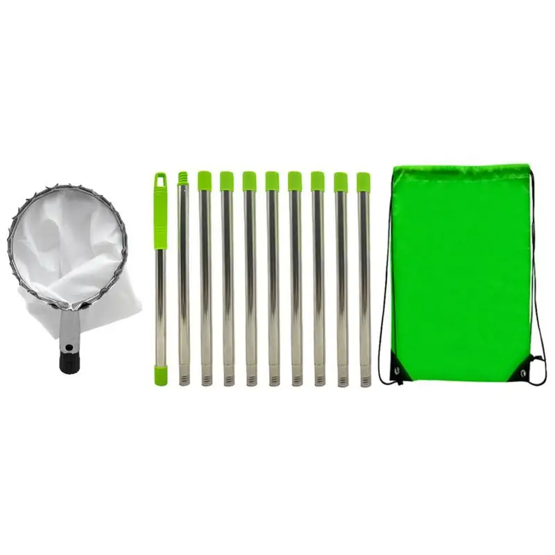 

Корзина с телескопической головкой для сбора фруктов, выдвижной садовый инструмент для сельского хозяйства, высокая высота, для груши, лимона