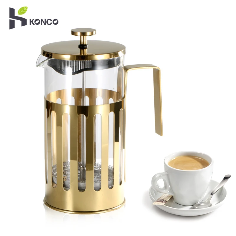 Coffee Maker,stainless Steel Coffee Press High Quality Insulated Coffee Tea Maker Pot For Camping Travel Gifts