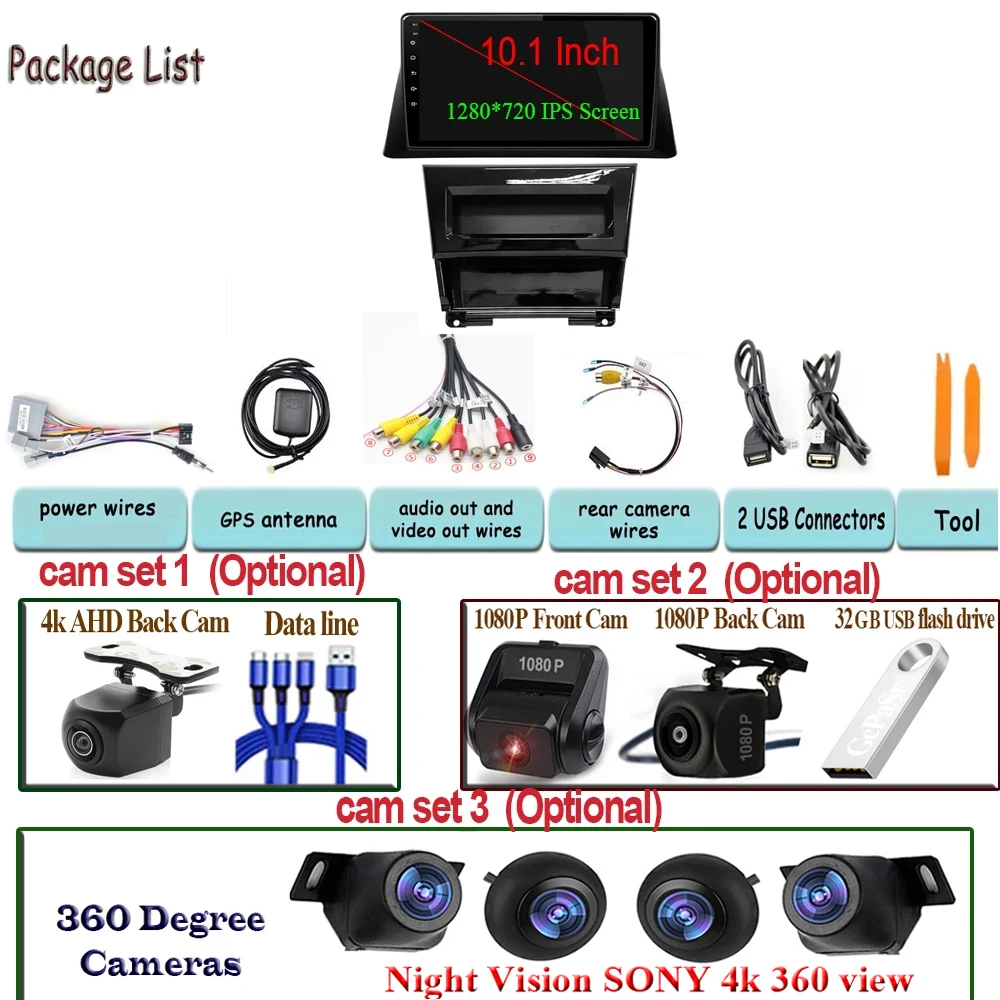 Автомобильный стерео-мультимедийный плеер на Android 11 для Honda accord 8 2008 2009 2010-2013
