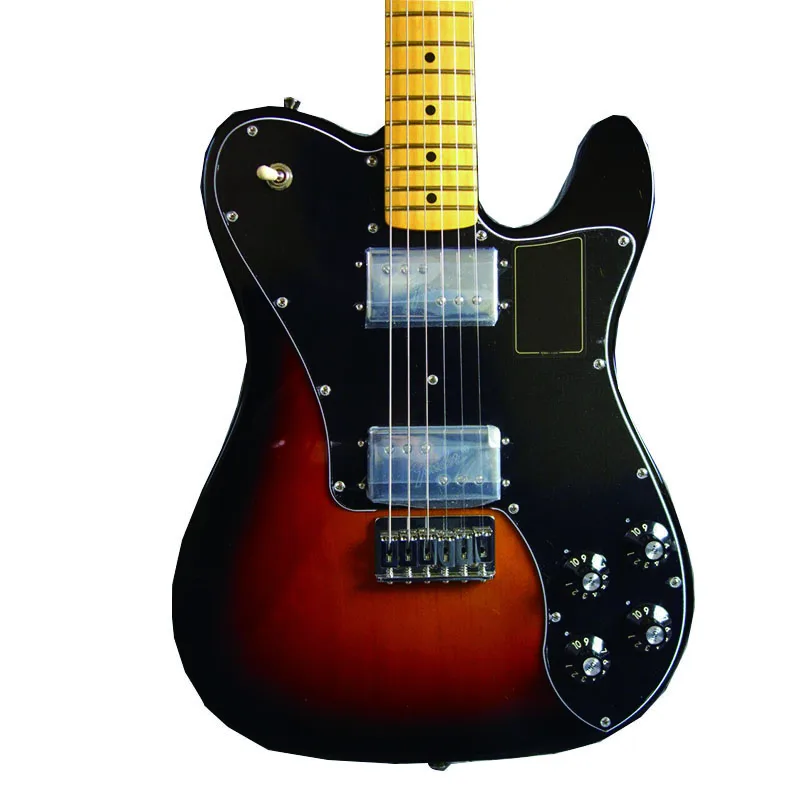 

Vintage II 1975 Tele Deluxe Maple Fingerboard 3 Color Su Electric Guitar