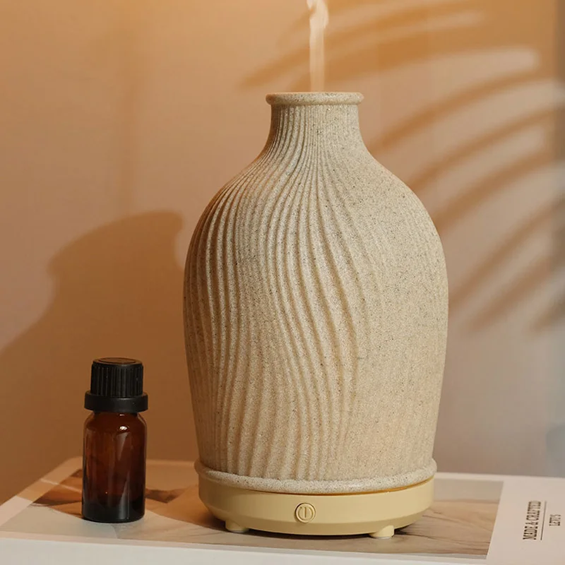 

Ultrasonic Air Ceramic For Humidifier Home Oil Purifier Diffuser Fragrance Air Auto Off Room Waterless Essential Humidifier