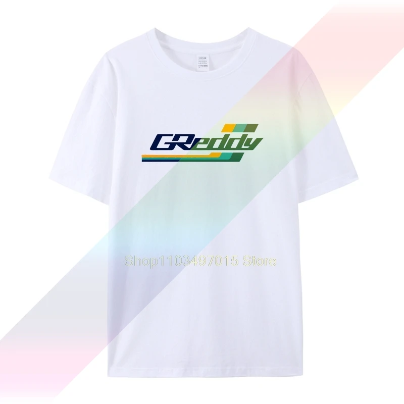 Мужская футболка Classic Greddy Turbo Systems Logo Серая забавная новинка женская