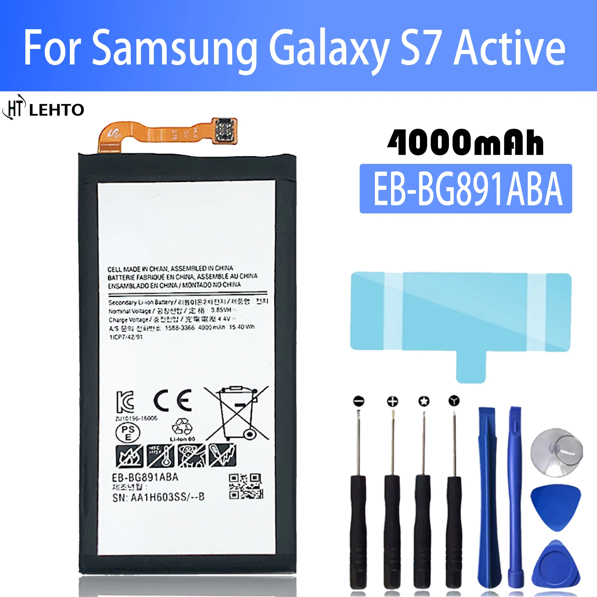 EB-BG891ABA аккумулятор для Samsung Galaxy S7 Active SM-G8910 G891F G891A G891L G891, запасная часть, оригинальная фотобатарея