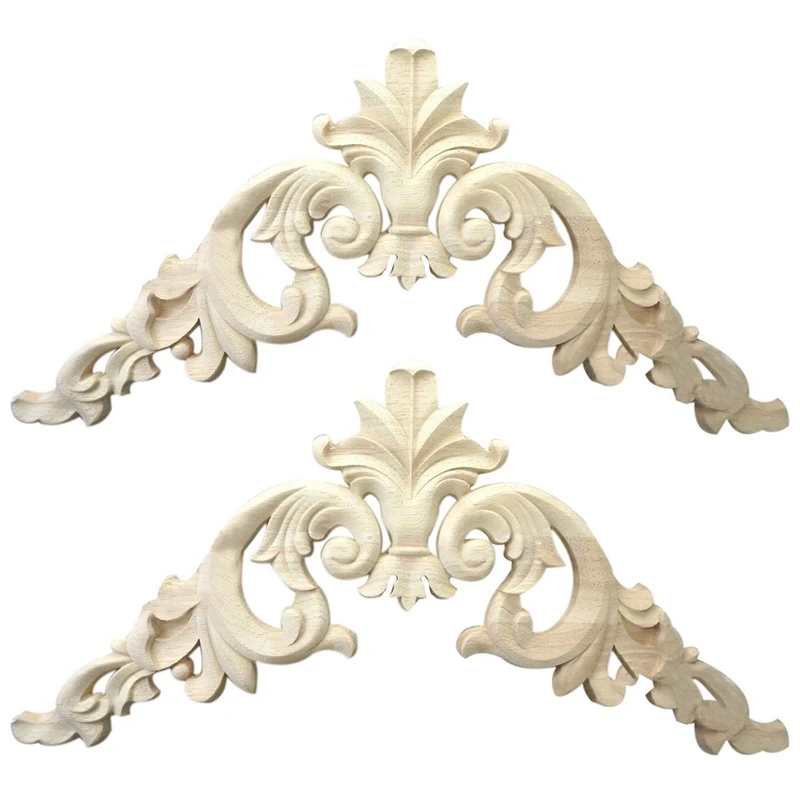 

2 шт., деревянная резная аппликация, 15 х15 см