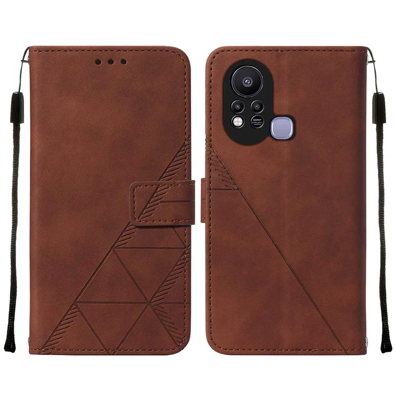 for infinix hot 11s 2021 protective flip case infinix hot 11 leather texture wallet card holder phone case hot 11s x6812 cover free global shipping