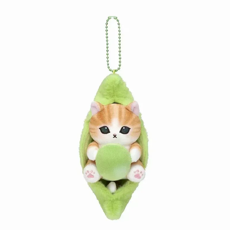 Фото Мягкая игрушка-брелок Kawaii Mofusand Shark Cat Beer Pea: мультяшный персонаж, подвеска для рюкзака, украшение, подарок на день рождения №3