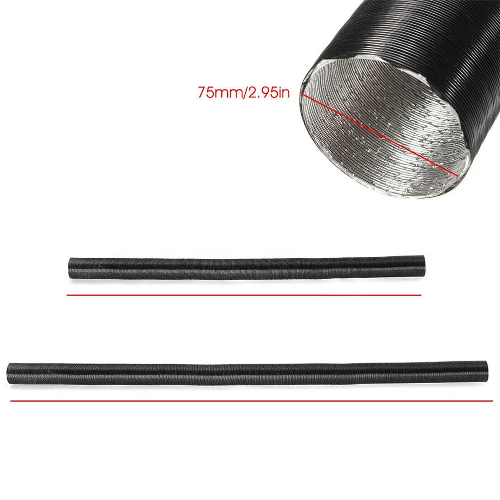 

75mm Heater Duct Pipe Aluminum Foil Hot Cold Air Ducting For Diesel Heater Aluminum 150cm Heater Duct For Webasto