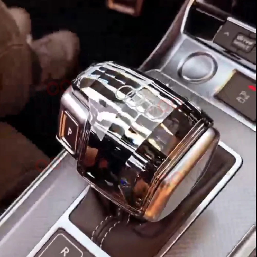 

Car Crystal Handle Gear Head Touch Activated Gradual Change Led Gear Shift Knob Breathable Light Crystal Knob